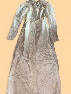 Vintage Ivory Lace Maxi Dress